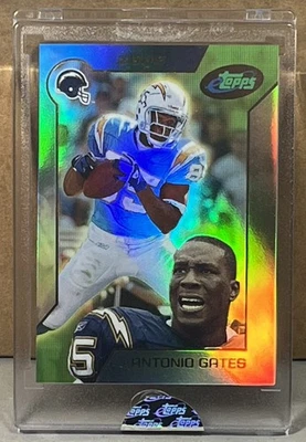 2005 ETOPPS #8 ANTONIO GATES SAN DIEGO CHARGERS HOF Print Run 852 - Image 1 of 2