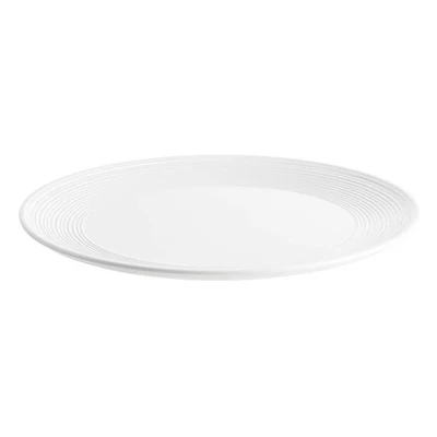 10496 Pulito Collection Round Platter, White Melamine Plate with Raised Edge ... - Image 1 of 4
