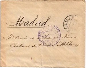 España 1915 portada de Melilla Franquicia Reg Infantería San Fernando Nº 11(3292) - Imagen 1 de 2