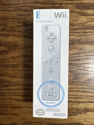 Nintendo Wii Remote Plus Wireless Controller White OEM New Factory Sealed - Image 1 of 4