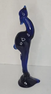 Heisey von Imperial kobaltblaue Gazelle Figur 111/4" Nr. 104 - Bild 1 von 9