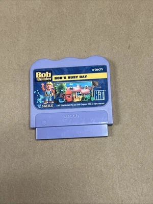 Vtech V.Smile Bob The Builder Bob’s Busy Day Game Cartridge 2005 Learning Game - Image 1 of 2
