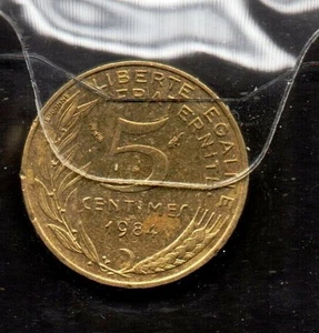 S603: Moneta Coin FRANCIA 5 Centimes 1984 - Picture 1 of 1