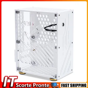 Acrylic Frame Mini PC Chassis 4.3L External Display Host Kit for ITX PC (White) - Zdjęcie 1 z 12