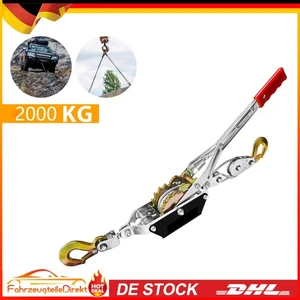 Ratschenzug Seilzug mit Ratsche 2T Zug Flaschenzug Handseilwinde Handseilzug - Bild 1 von 10