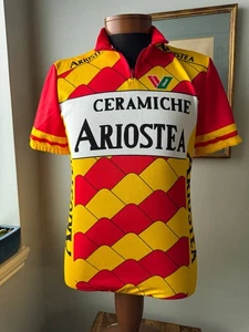 Camiseta deportiva de carreras de bicicletas Ceramiche Ariostea Italia talla VI (US L) Vittori Gianni - Imagen 1 de 8
