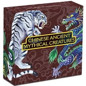 Moneda de plata en alto relieve Tuvalu Chinese Ancient Mythical Creatures 2015 de 5 oz - Imagen 1 de 6