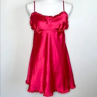 Vestido sin mangas de lechera satinado Victoria’s Secret Angels Foto 1 de 4