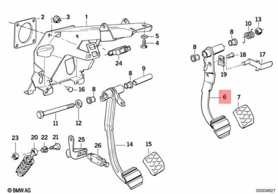 Genuine BMW M5 E31 E32 E34 518g 518i 520i 524td 525i Brake Lever 35211155686 - Image 1 of 1