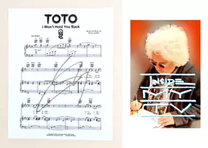 FOTO FIRMADA 8x10" TOTO Steve Lukather no te detendrá IV autógrafo certificado de autenticidad - Imagen 1 de 8