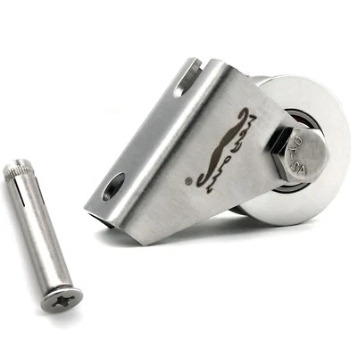 U-Type Groove Wire Rope Pulley Stainless Steel Heavy Duty Cable Mute Pulley - Image 1 of 4