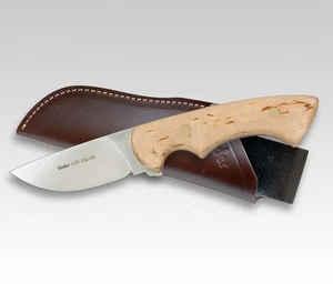 LINDER GERMAN 440A KARELIA HUNTER KNIFE / BIRCH WOOD / 3.82" BLADE * NEW * - Picture 1 of 1