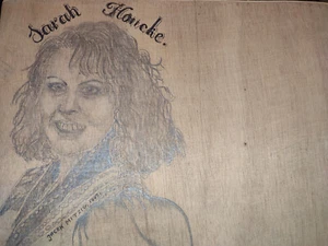 Circus Fliegenpilz Sarah Houcke Zeichnung auf Holz Cirque Circo Zirkus 1995 - Bild 1 von 6