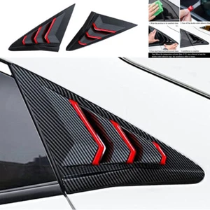 Cubierta de persiana de ventana de ventilación de aire lateral para Honda Civic 2016-21 décimo hatchback tipo R - Imagen 1 de 11