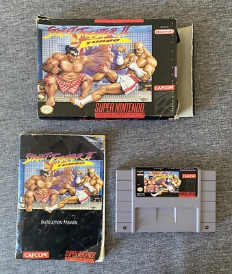 Street Fighter II 2 : Turbo CIB (Super Nintendo, 1993) Complete In Box SNES - Image 1 of 4