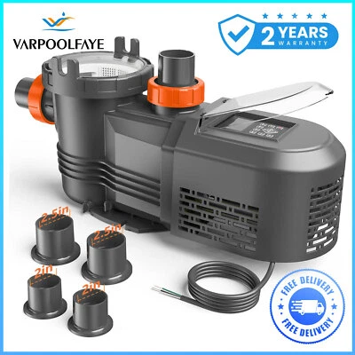 Varpoolfaye 2.5HP VS Variable Speed Swimming Pool Pump InGround Pool 2'' 2.5''