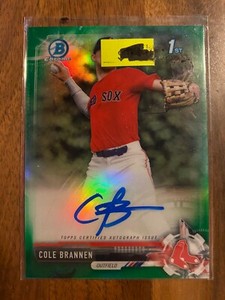 A67,204 - 2017 Bowman Chrome Draft Auto Green Refractors #CDACB Cole Brannen/99