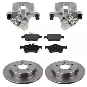 2 Bremssattel hinten für Ford Focus MK2 C-Max DM2 Belag Bremsscheiben 265x11 mm - Picture 1 of 4