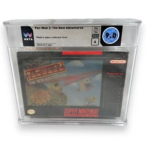 Pac-Man 2 New Adventures SNES Nintendo Game Cover Variant WATA A 9.0 Japan POP 2 - Picture 1 of 10