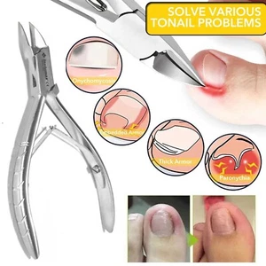 Ingrown Nail Cutter Cuticle Nipper Professional Toenail Clippers for Dead Skin - Picture 1 of 11