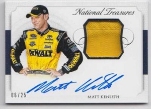 2016 Panini National Treasures Sig Firesuit Materials #SFM-MK Matt Kenseth 06/25