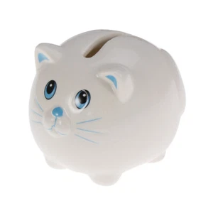 Hucha para gatos de cerámica para billetes caja de ahorro de dinero para bebés niños niños - Imagen 1 de 12