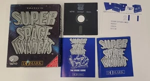 SUPER SPACE INVADERS - Disco Commodore 64 CBM64/128K - Completo - di TAITO DOMARK - Foto 1 di 3