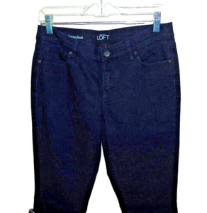 Women's Loft Modern Sexy Boot Cut Jeans Size 30 / 10 Mid Rise Stretch - Picture 1 of 5