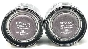 (2) Revlon Colorstay Creme Eyeshadow 0.18 oz Each Sealed 740 - Black Currant - Picture 1 of 3