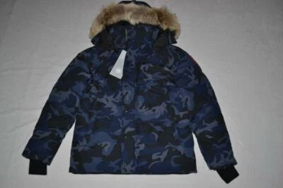 AUTÉNTICA PARKA DE PLUMÓN WYNDHAM PARA HOMBRE GANSO CANADIENSE CAMUFLAJE AZUL MARINO TODAS LAS TALLAS NUEVA Foto 1 de 4