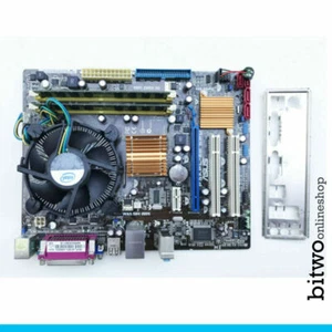 Kit scheda madre per pc computer desktop ASUS P5KPL-AM EPU intel E8400 RAM 4 GB - Foto 1 di 1