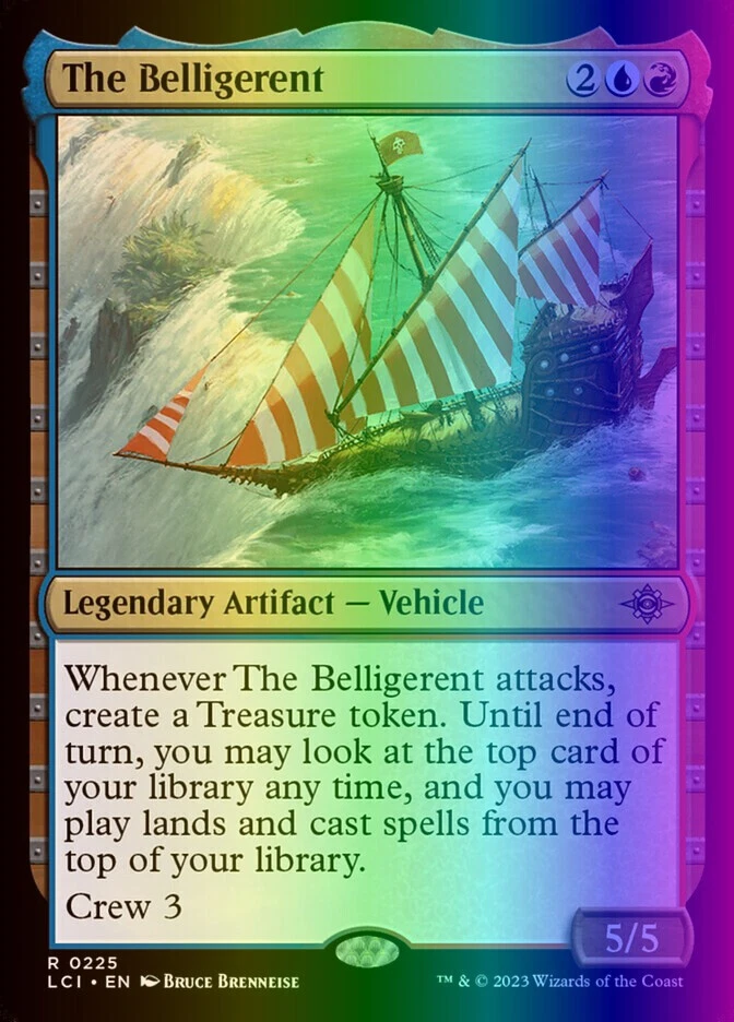 MTG The Belligerent (225/491) The Lost Caverns of Ixalan LP FOIL - Image 1 of 1