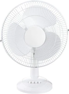 Heller 23cm Desk Fan 2 Speed Air Cooler Cooling Tilt Oscillating HHDF23SG White - Picture 1 of 1