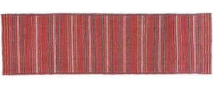 Afghan Kelim Soumakh Ghalmuri Teppich 80x300 Handgewebt Läufer Braun Streifen b - Picture 1 of 8