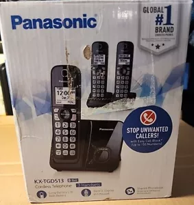 Panasonic KXTGE433B 1.9 GHz Single Line Cordless Phone - Picture 1 of 5