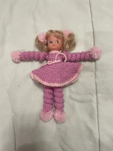 Vintage Doll Crochet Outfit Pink - Picture 1 of 6