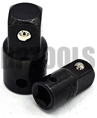 2pc 1/2" to 3/8" 1/4" Drive Socket Reducer Wrench Ratchet Adapter Air Impact Set - Image 1 of 2