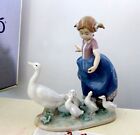 Lladro Hurry Now Girl With Geese # 5503 Figurine Made In Spain