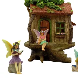 Durable Fairy Garden House Kit – Includes Fairies, Sign & Opens for Imagination - Picture 1 of 11