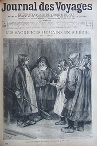 TRAVEL JOURNAL N° 925 of 1895 HUMAN SACRIFICE in SIBERIA / CHINA PEKING - Picture 1 of 1