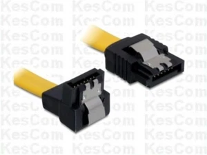 Delock 82806  SATA Kabel 6Gb/s gelb un/ge in 30cm Länge - Bild 1 von 1