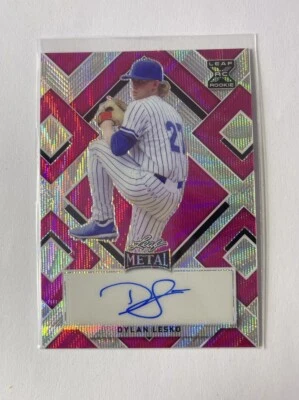 2022 Leaf Metal DYLAN LESKO Pink Auto 4/5 - Image 1 of 2