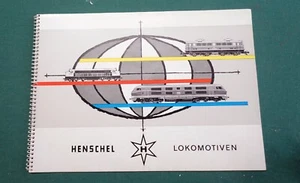 LOCOMOTORAS HENSCHEL folleto original probablemente años 50 super raras - Imagen 1 de 2