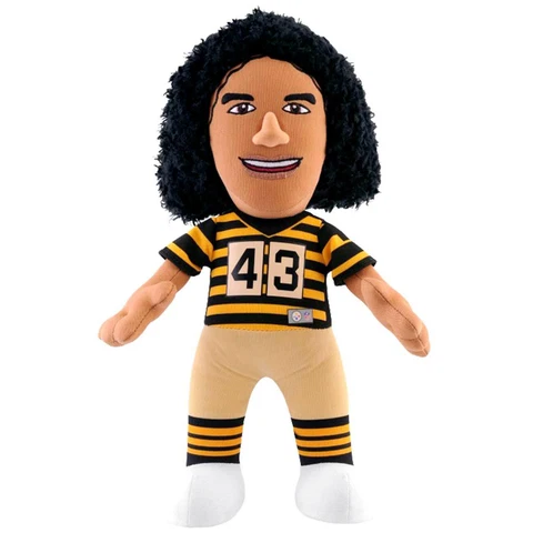 Bleacher Creatures Pittsburgh Steelers Troy Polamalu Throwback 10" Plush Figure Cover