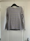 Ladies Blue And White Stripe Top, Joules, UK8