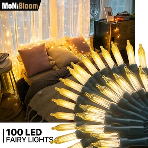 100 LED Plug In String Light Weatherproof 8 Mode Christmas Halloween Fairy Light - Picture 1 of 10
