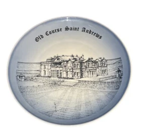 1978 Royal Copenhagen Porzellan Teller 7" Old Course Saint Andrews Golf 8551/619 - Bild 1 von 4
