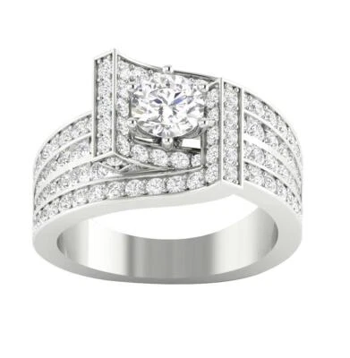 Solitaire Engagement Ring VS F 3.00Ct Lab Grown Diamond 10K Solid Gold 13.10 MM - Image 1 of 4
