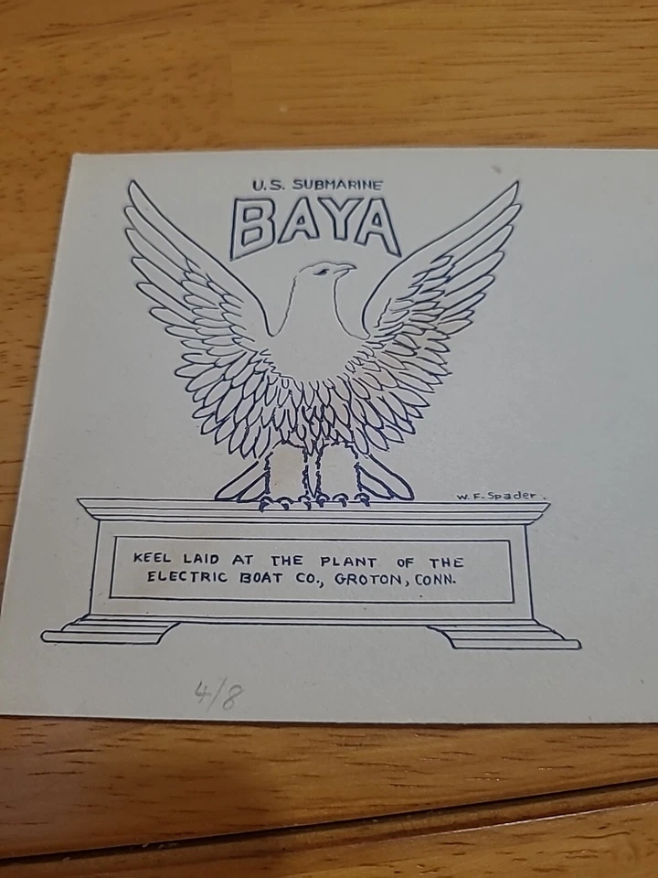 Keel Laying Of The U.S.S. BAYA FDC Envelope Unmailed. - Image 1 of 1