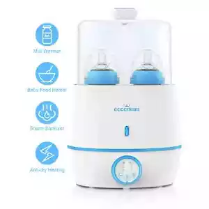 Eccomum Baby Bottle Warmer & Bottle Steam Sterilizer 2 IN 1 BPA Free G208 - Picture 1 of 6